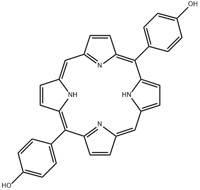 Phenol, 4,4'-(21H,23H-porphine-5,15-diyl)bis- Structure