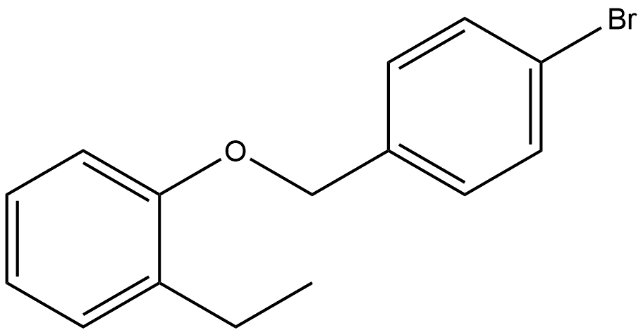 Benzene, 1-[(4-bromophenyl)methoxy]-2-ethyl- Structure