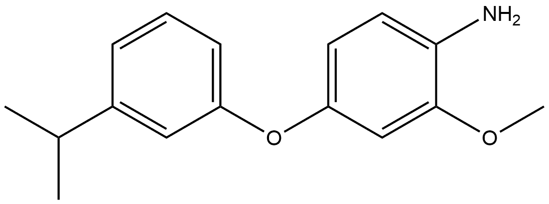 2-Methoxy-4-[3-(1-methylethyl)phenoxy]benzenamine 结构式