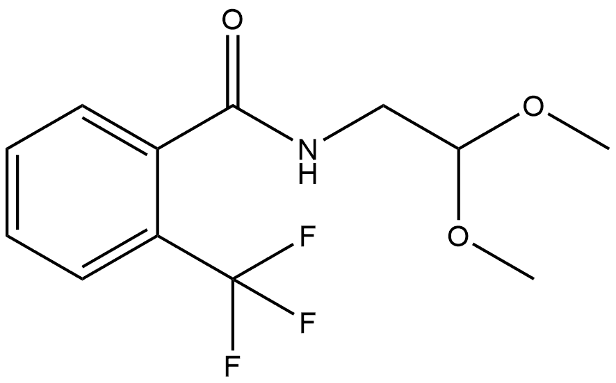 N-(2,2-Dimethoxyethyl)-2-(trifluoromethyl)benzamide 结构式