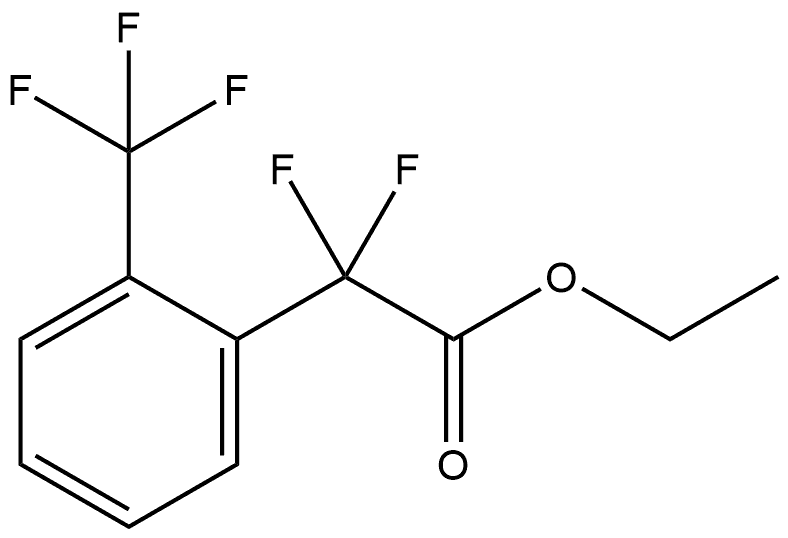 Ethyl α,α-difluoro-2-(trifluoromethyl)benzeneacetate Structure