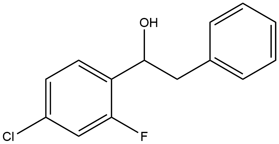 α-(4-Chloro-2-fluorophenyl)benzeneethanol,1275163-71-7,结构式