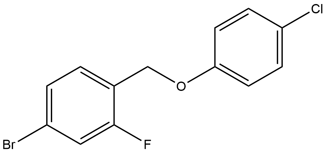 4-Bromo-1-[(4-chlorophenoxy)methyl]-2-fluorobenzene|