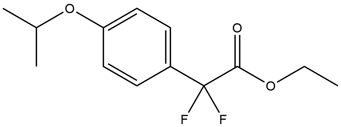 Ethyl α,α-difluoro-4-(1-methylethoxy)benzeneacetate Structure