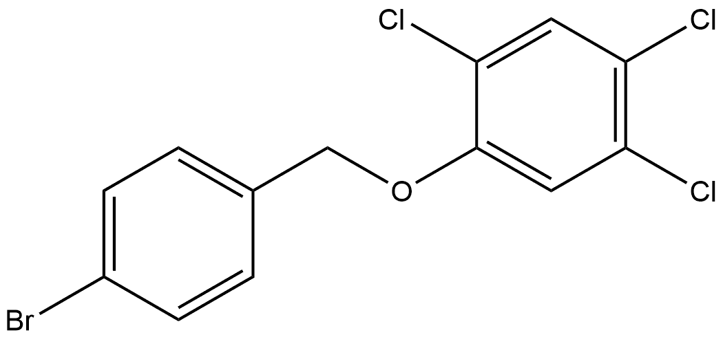 1-[(4-Bromophenyl)methoxy]-2,4,5-trichlorobenzene,1275514-82-3,结构式