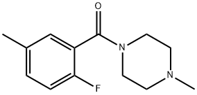 (2-FLUORO-5-METHYLPHENYL)(4-METHYLPIPERAZIN-1-YL)METHANON 结构式