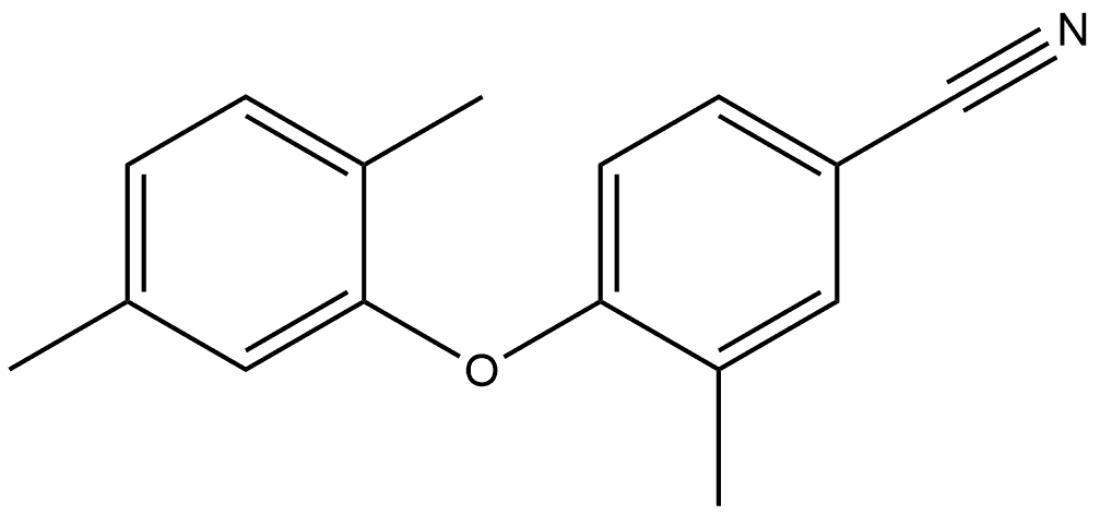 4-(2,5-Dimethylphenoxy)-3-methylbenzonitrile 结构式