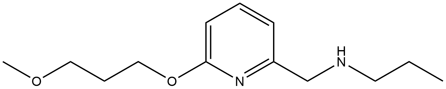 6-(3-Methoxypropoxy)-N-propyl-2-pyridinemethanamine Structure