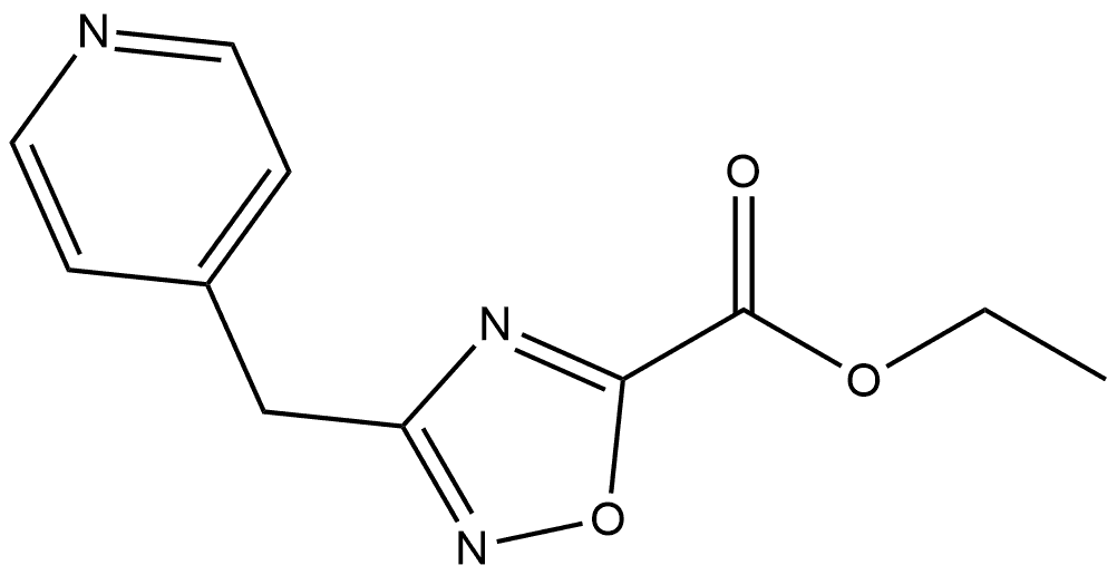 Ethyl 3-(Pyridin-4-ylmethyl)-1,2,4-oxadiazole-5-carboxylate Struktur
