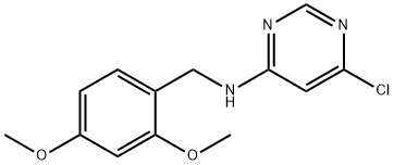 4-Pyrimidinamine, 6-chloro-N-[(2,4-dimethoxyphenyl)methyl]-,1275930-89-6,结构式