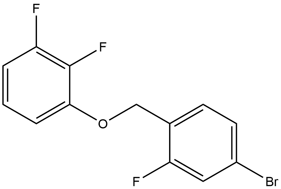 1-[(4-Bromo-2-fluorophenyl)methoxy]-2,3-difluorobenzene 结构式