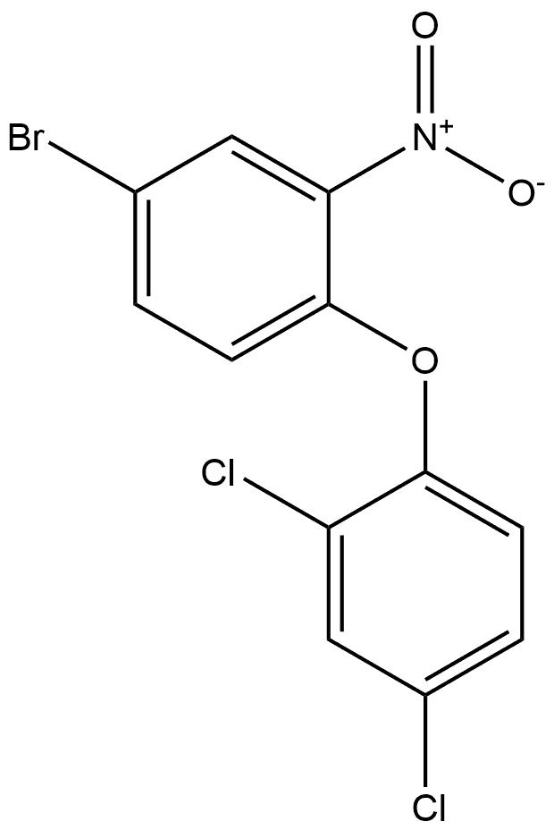 4-bromo-1-(2,4-dichlorophenoxy)-2-nitrobenzene,1275968-05-2,结构式