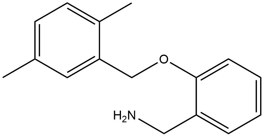 2-[(2,5-Dimethylphenyl)methoxy]benzenemethanamine Struktur