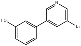 3-(5-溴吡啶-3-基)苯酚,1276123-26-2,结构式