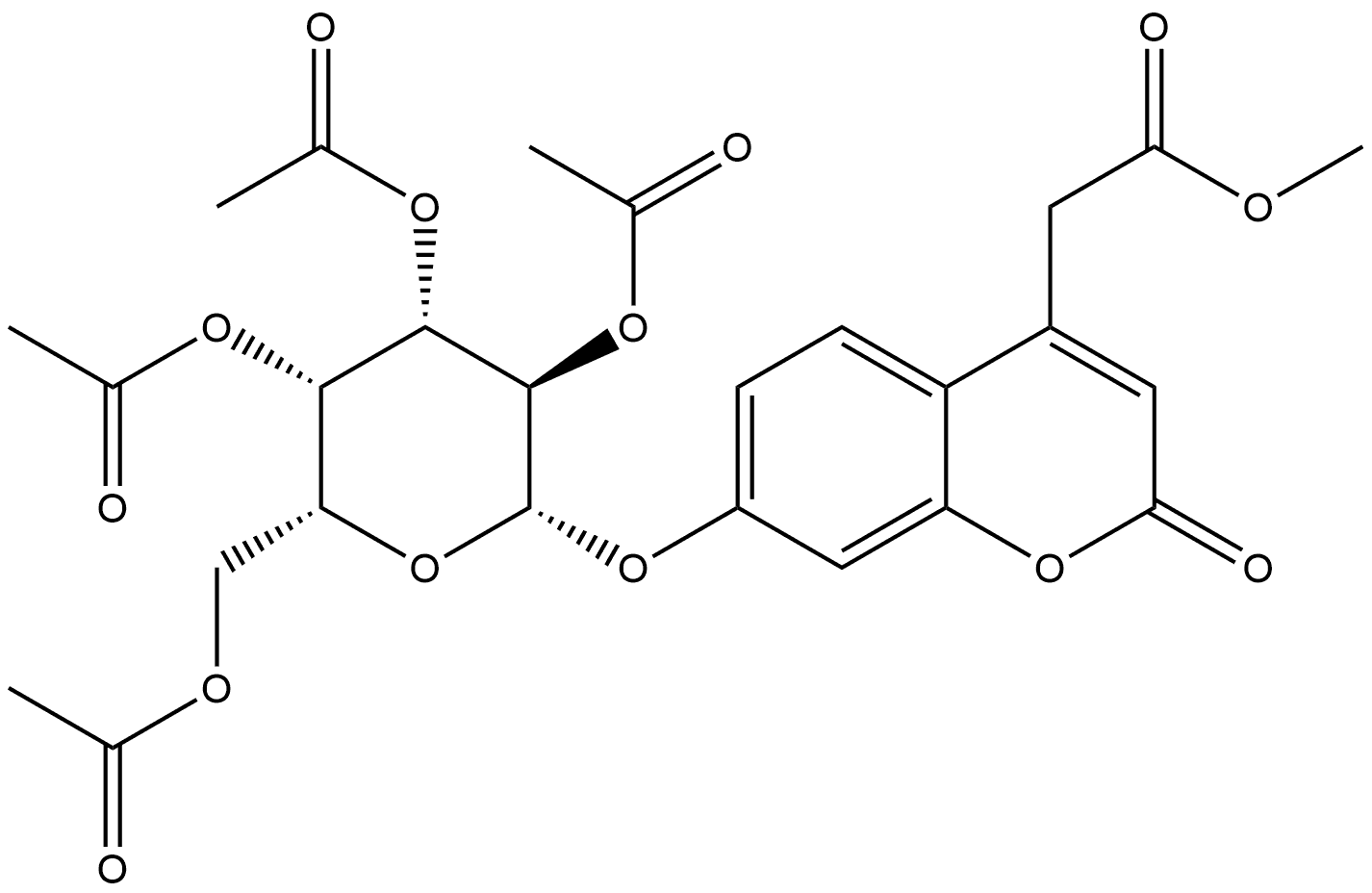 2H-1-Benzopyran-4-acetic acid, 2-oxo-7-[(2,3,4,6-tetra-O-acetyl-β-D-galactopyranosyl)oxy]-, methyl ester