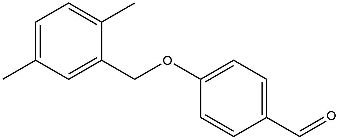 4-[(2,5-Dimethylphenyl)methoxy]benzaldehyde,1276291-43-0,结构式