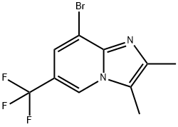 Imidazo[1,2-a]pyridine, 8-bromo-2,3-dimethyl-6-(trifluoromethyl)-,1277178-17-2,结构式