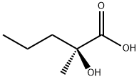 Pentanoic acid, 2-hydroxy-2-methyl-, (2S)- Struktur