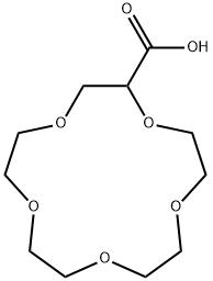 1,4,7,10,13-Pentaoxacyclopentadecane-2-carboxylic acid 结构式