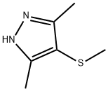 1H-Pyrazole, 3,5-dimethyl-4-(methylthio)- 结构式