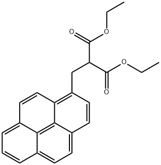 1,3-Diethyl 2-(pyren-1-ylmethyl)propanedioate Structure