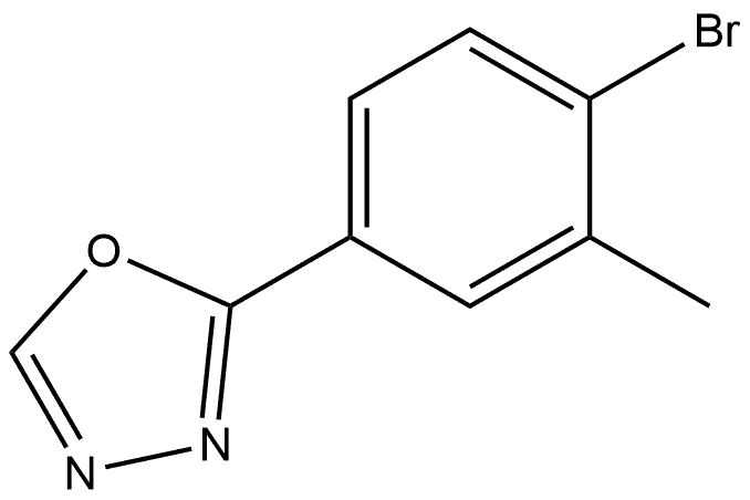 2-(4-bromo-3-methylphenyl)-1,3,4-oxadiazole,1279105-90-6,结构式