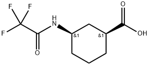 Cyclohexanecarboxylic acid, 3-[(trifluoroacetyl)amino]-, (1R,3S)-rel- (9CI) Structure