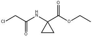 Cyclopropanecarboxylic acid, 1-[(2-chloroacetyl)amino]-, ethyl ester Structure