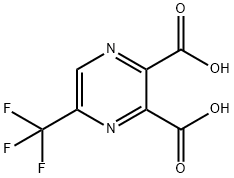 2,3-Pyrazinedicarboxylic acid, 5-(trifluoromethyl)- 结构式