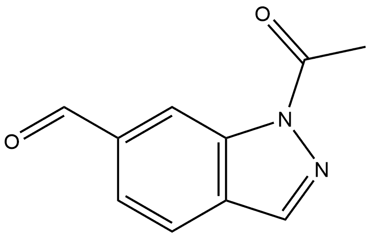 1-Acetyl-1H-indazole-6-carboxaldehyde Structure