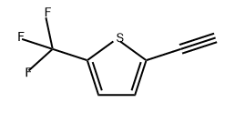 2-乙炔基-5-(三氟甲基)噻吩, 128009-34-7, 结构式