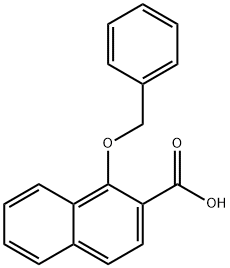 2-Naphthalenecarboxylic acid, 1-(phenylmethoxy)- Structure