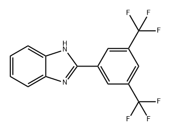 1H-Benzimidazole, 2-[3,5-bis(trifluoromethyl)phenyl]- Struktur