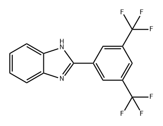 1H-Benzimidazole, 2-[3,5-bis(trifluoromethyl)phenyl]- Structure