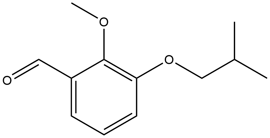 3-isobutoxy-2-methoxybenzaldehyde Structure