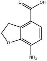 7-氨基-2,3-二氢-4-苯并呋喃甲酸, 1280666-71-8, 结构式