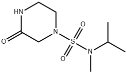 N-methyl-3-oxo-N-(propan-2-yl)piperazine-1-sulfo namide Struktur