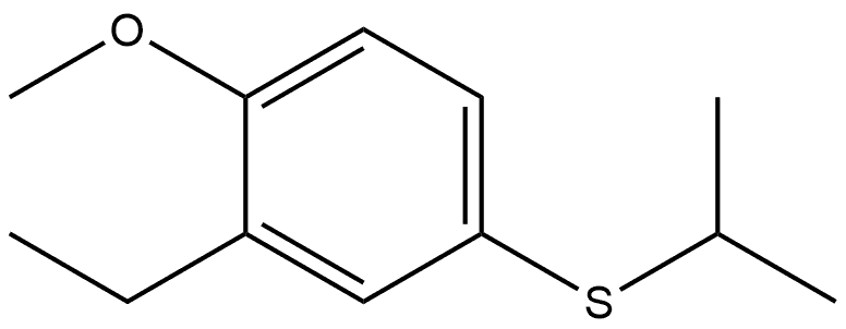 2-Ethyl-1-methoxy-4-[(1-methylethyl)thio]benzene 化学構造式