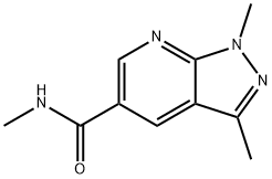 N,1,3-三甲基-1H-吡唑并[3,4-B]吡啶-5-酰胺 结构式