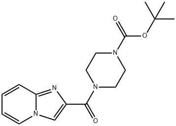 tert-Butyl 4-(imidazo[1,2-a]pyridine-2-carbonyl)piperazine-1-carboxylate Structure