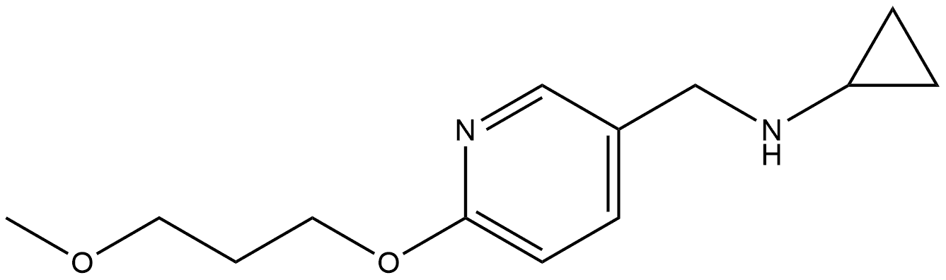 N-Cyclopropyl-6-(3-methoxypropoxy)-3-pyridinemethanamine Structure