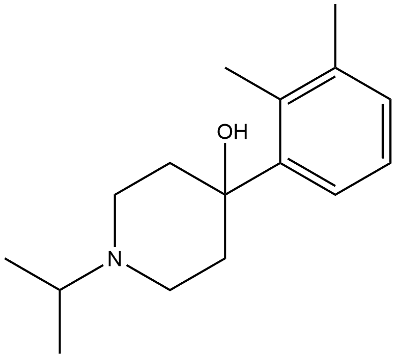 4-(2,3-Dimethylphenyl)-1-(1-methylethyl)-4-piperidinol Structure