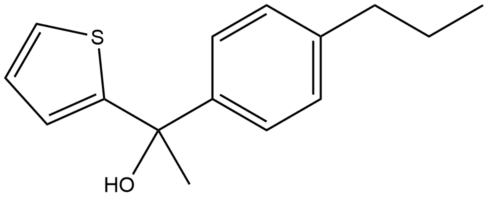 α-Methyl-α-(4-propylphenyl)-2-thiophenemethanol Struktur