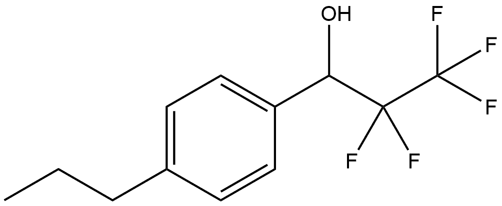 α-(1,1,2,2,2-Pentafluoroethyl)-4-propylbenzenemethanol Structure
