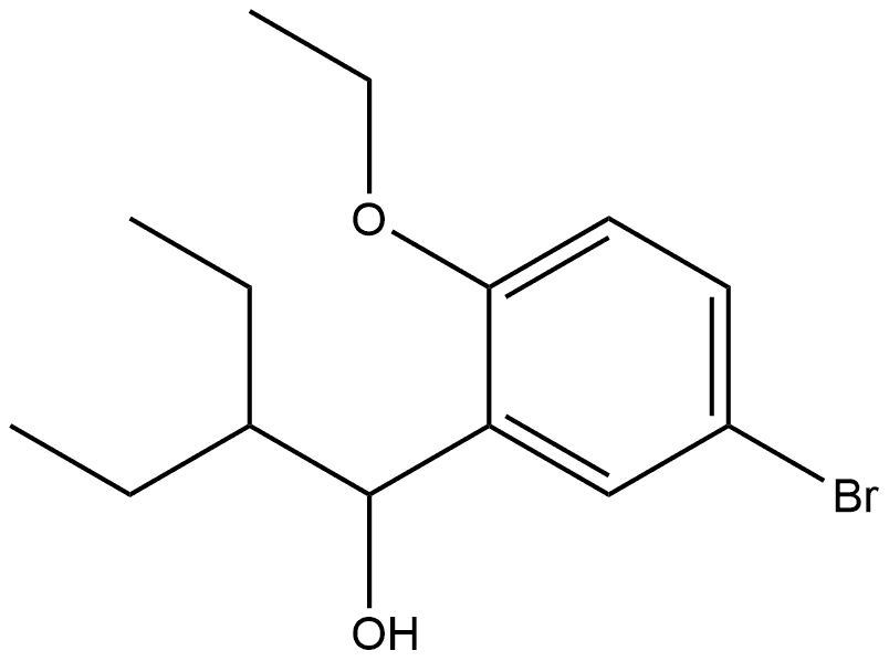 5-Bromo-2-ethoxy-α-(1-ethylpropyl)benzenemethanol,1281802-68-3,结构式