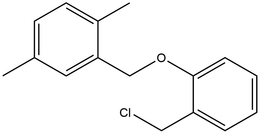 2-[[2-(Chloromethyl)phenoxy]methyl]-1,4-dimethylbenzene Structure