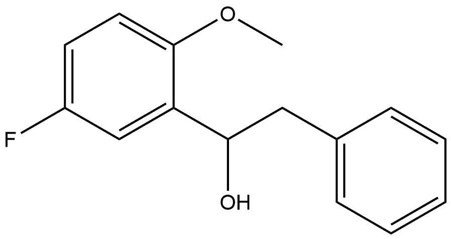 α-(5-Fluoro-2-methoxyphenyl)benzeneethanol Structure