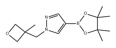 1-[(3-甲氧基氧杂环丁烷-3-基)甲基]-1H-吡唑-4-硼酸频哪醇酯,1282530-94-2,结构式
