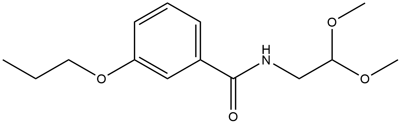 N-(2,2-Dimethoxyethyl)-3-propoxybenzamide Structure