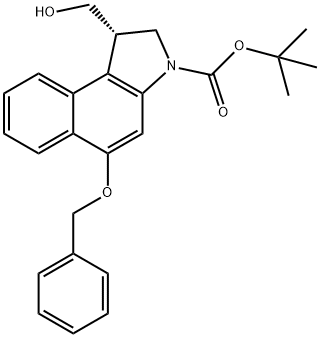 3H-Benz[e]indole-3-carboxylic acid, 1,2-dihydro-1-(hydroxymethyl)-5-(phenylmethoxy)-, 1,1-dimethylethyl ester, (1S)-